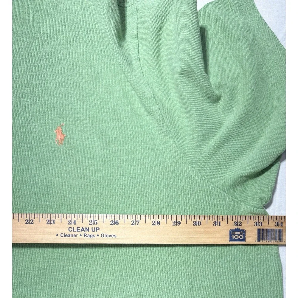 Polo Ralph Lauren Mens Polo Shirt 4XB Green Short Sleeve Classic Fit